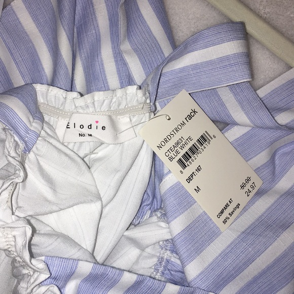 Elodie Pinstriped Top (Size Medium) - Picture 3 of 3